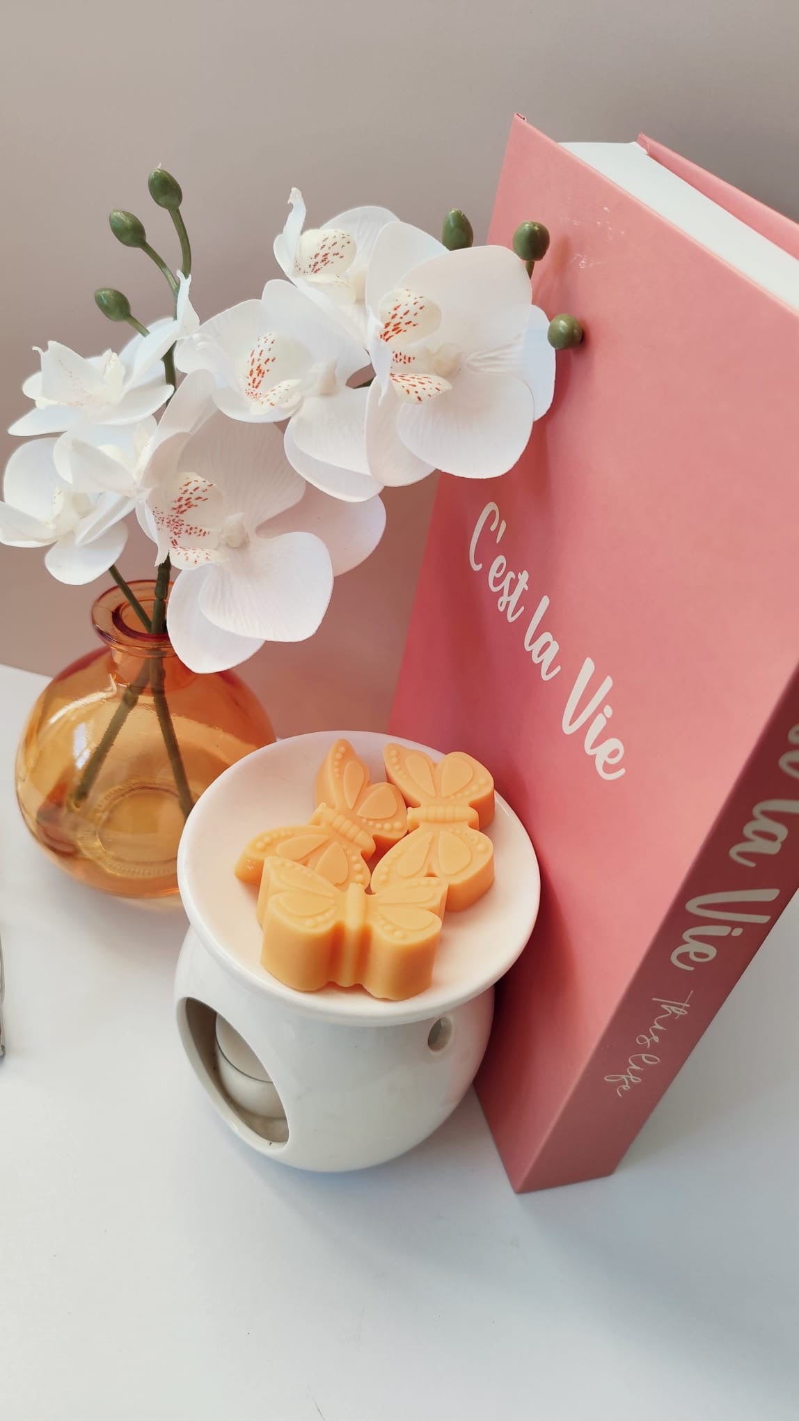 Aqua Blossom & Coral Soy Wax Melts - Highly Scented, Pack of 6