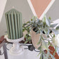 12.5cm Ribbed Soy Wax Church Pillar Candles - Unscented (Various Colours)